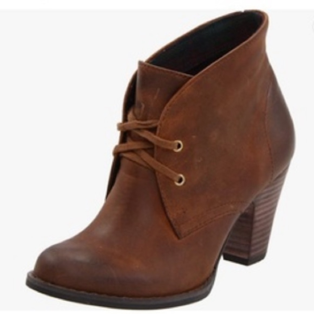 GUC Indigo by Clarks Water Row Ankle Boot Booties Leather Size 9M Brown